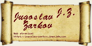 Jugoslav Žarkov vizit kartica